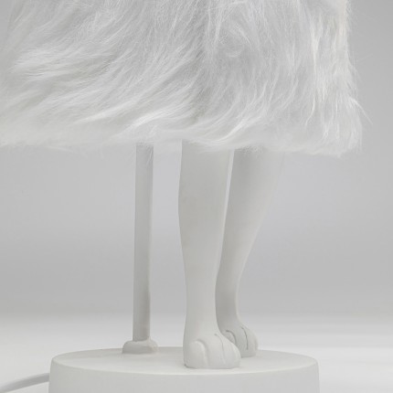 Lampe Animal lapin Fluff 50cm blanc Kare Design