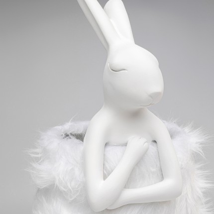 Lampe Animal lapin Fluff 68cm blanc Kare Design