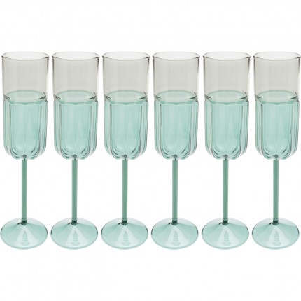 Champagne Glass Duetto (6/set) Kare design