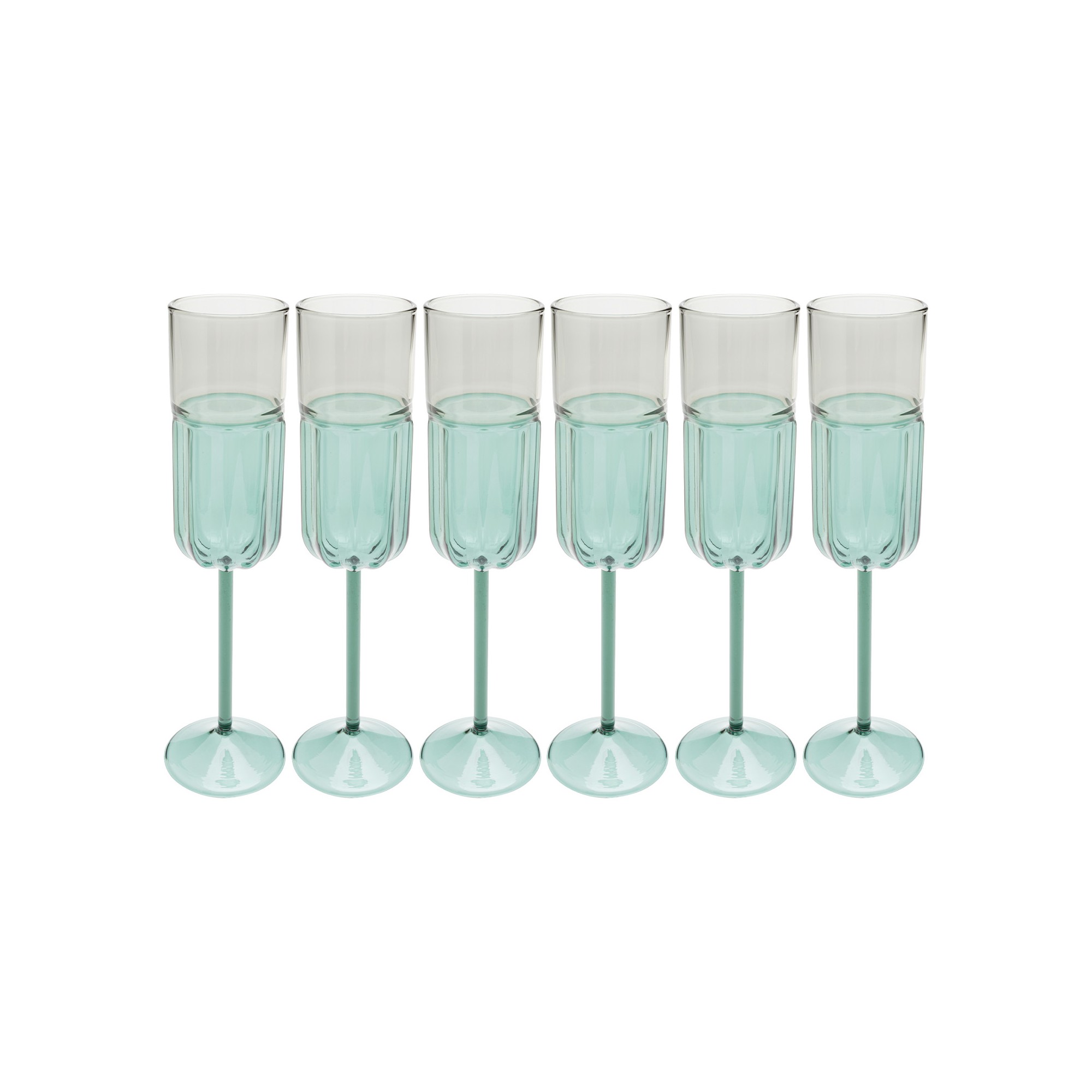 Champagne Glass Duetto (6/set) Kare design