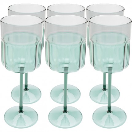 Verres à vin Duetto set de 6 Kare Design