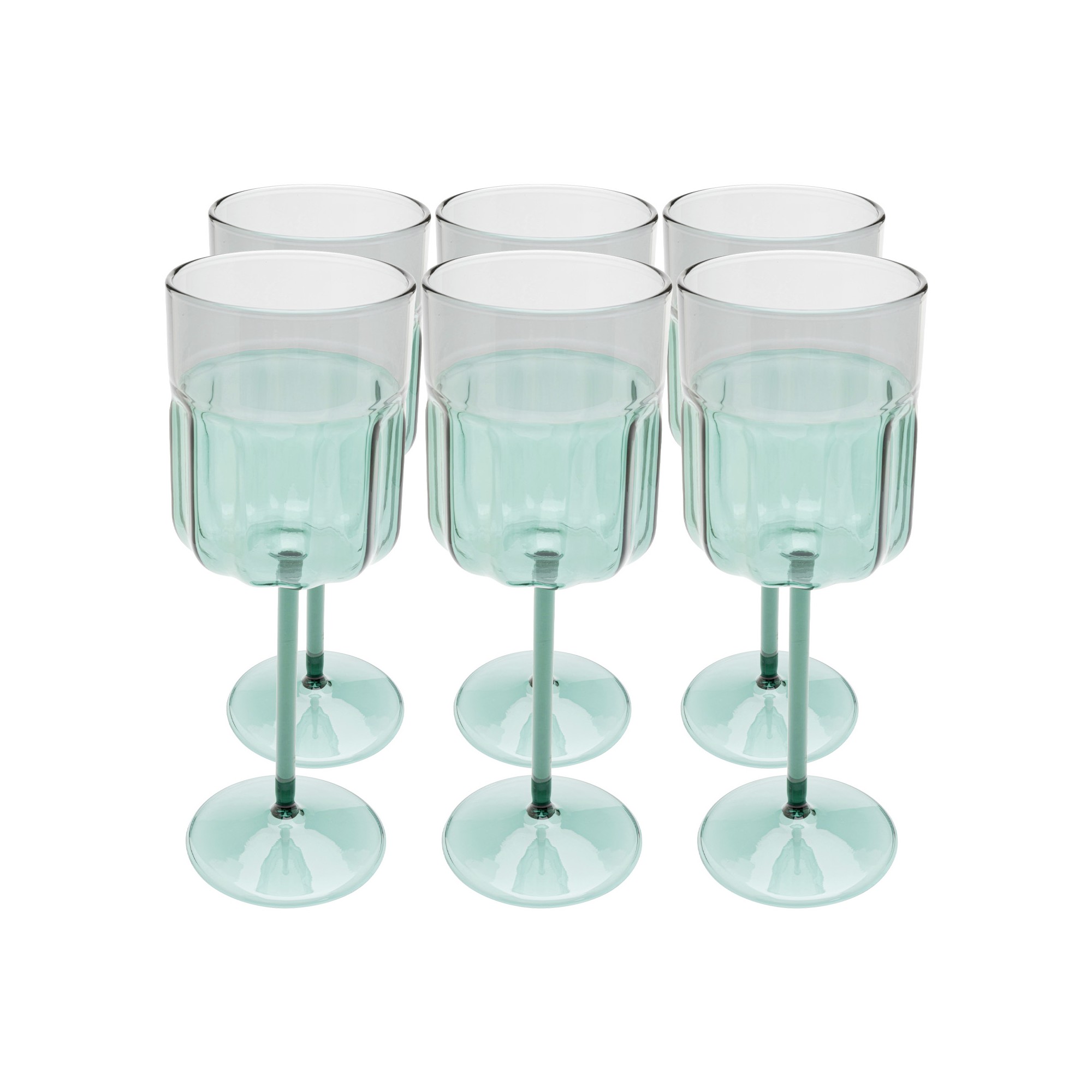 Verres à vin Duetto set de 6 Kare Design