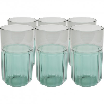 Verres hauts à eau Duetto set de 6 Kare Design