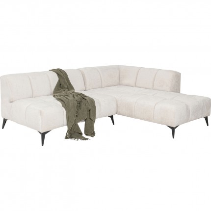 Corner Sofa Nia right velvet cream Kare Design