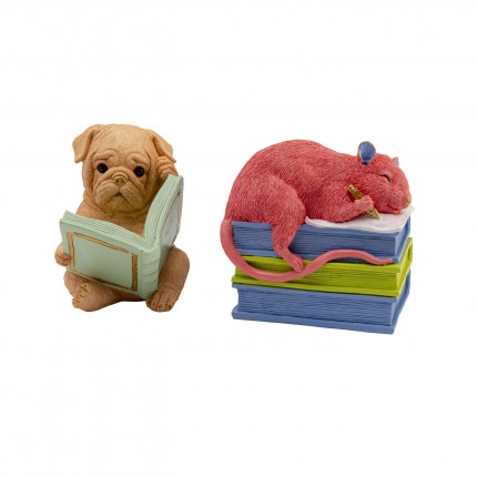 Serre-livres chien et souris set de 2 Kare Design