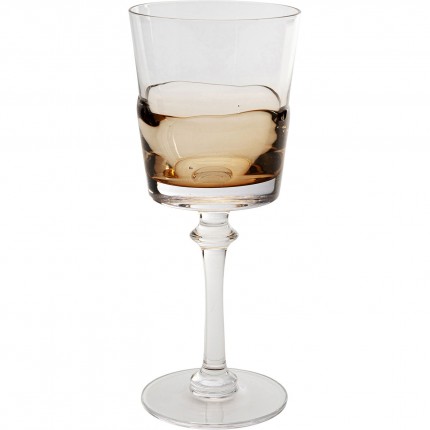 Wine Glass Mimi amber (6/set) Kare Design