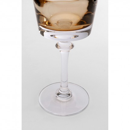 Wine Glass Mimi amber (6/set) Kare Design