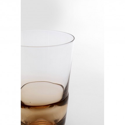 Water Glass Mimi amber (6/set) Kare Design