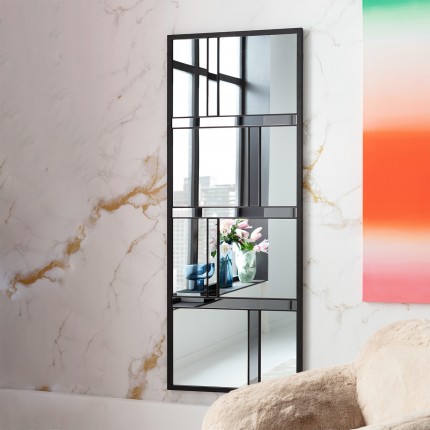 Miroir Brick noir 182x71cm Kare Design