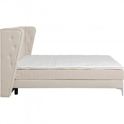 Lit boxspring Benito Moon crème 180x200cm Kare Design