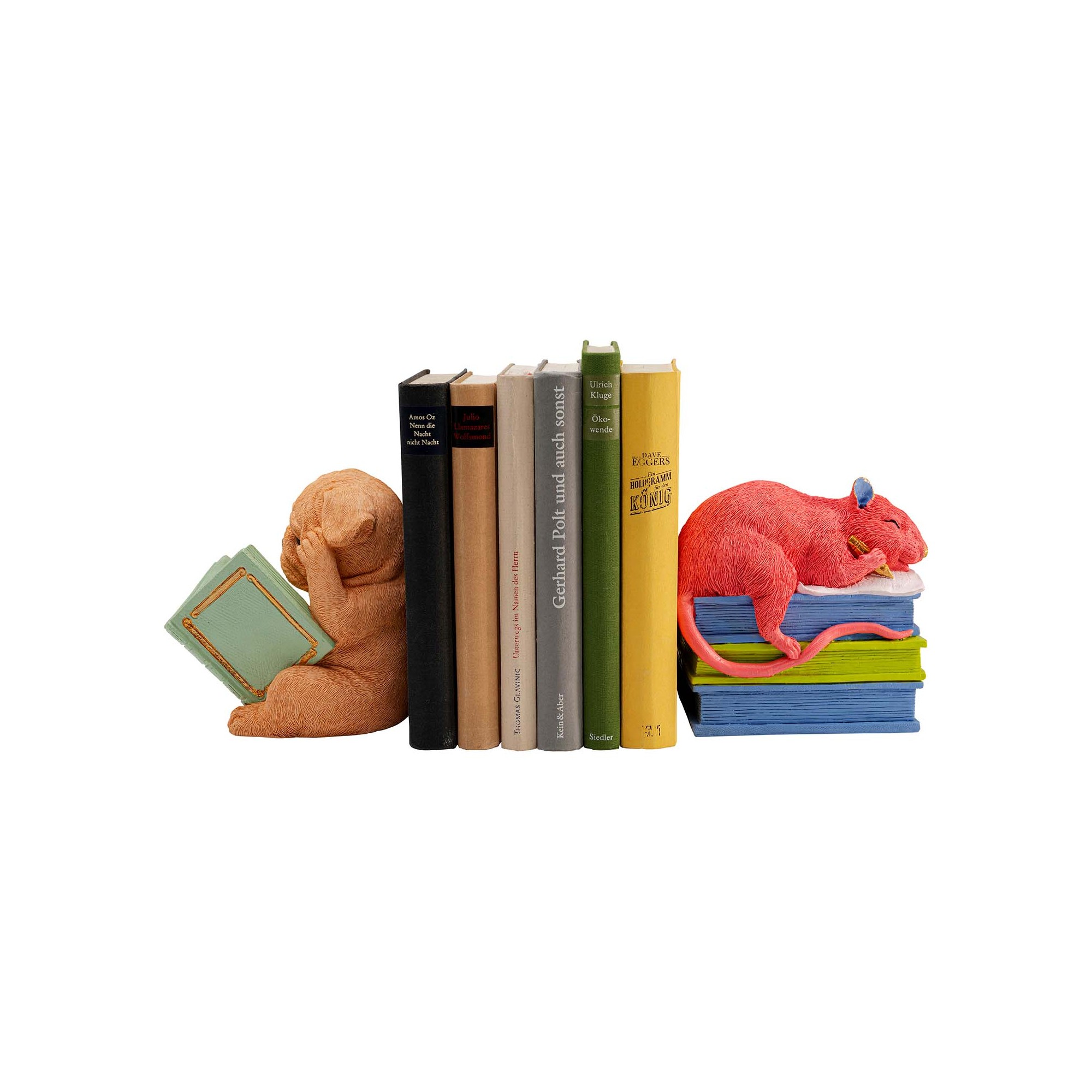 Serre-livres chien et souris set de 2 Kare Design