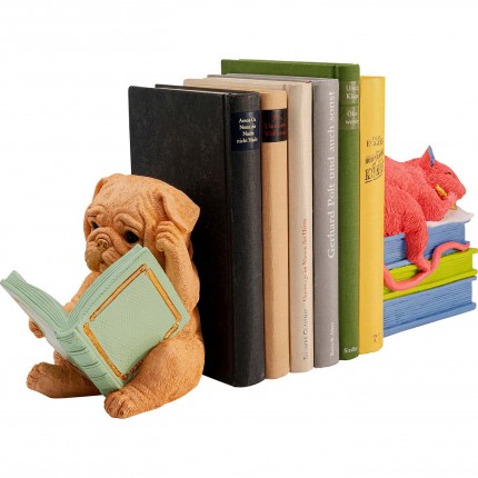 Bookend dog and mouse (2/Set) Kare Design