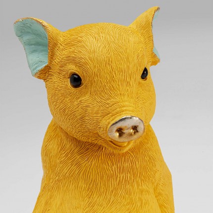 Bookend yellow and purple pigs (2/Set) Kare Design