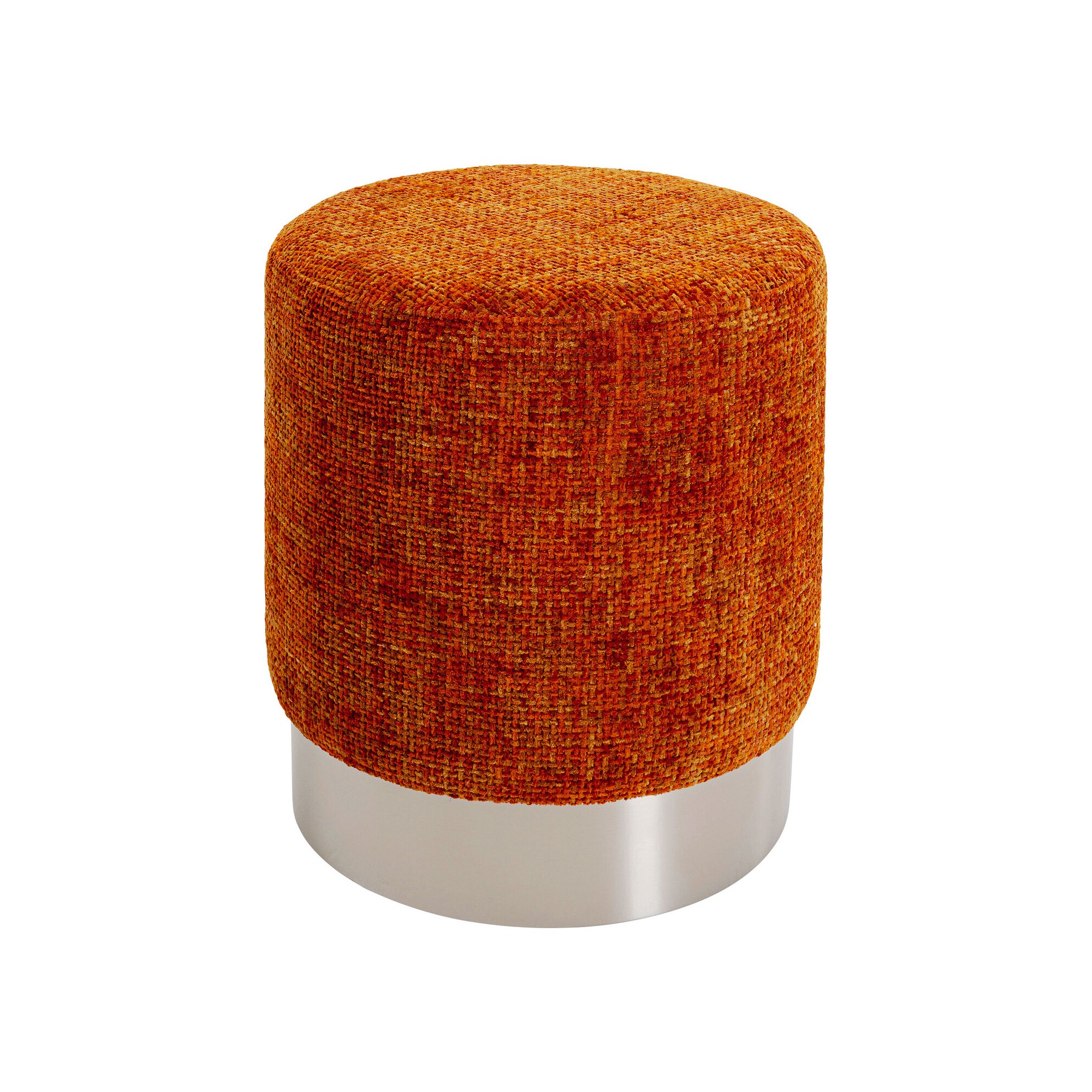 Tabouret Berry High silver orange Ø39cm