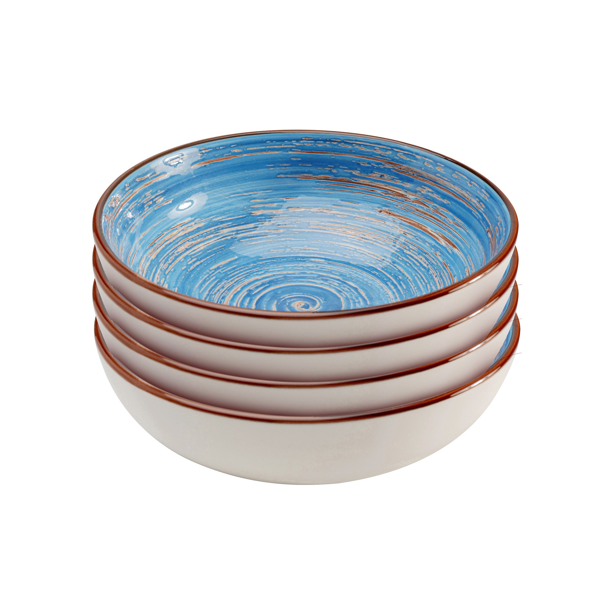 Bowl Swirl Ø18cm blue (4/set) Kare Design