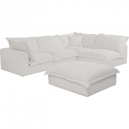 Corner Sofa Madeira white right Kare Design