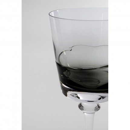 Wine Glass Mimi grey (6/set) Kare Design