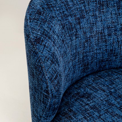 Swivel Armchair Ellie dark blue Kare Design