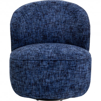 Swivel Armchair Ellie dark blue Kare Design