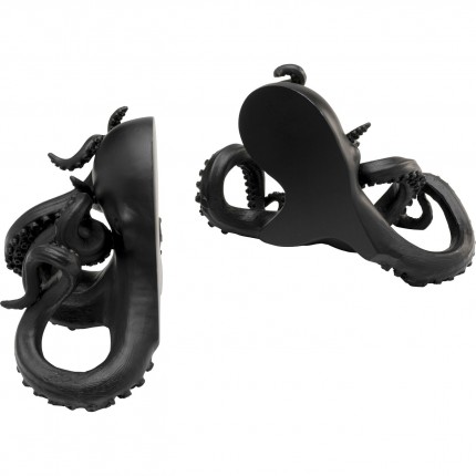 Bookend black octopus (2/Set) Kare Design