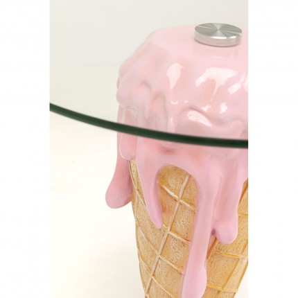 Side table ice cream Ø48cm pink Kare Design