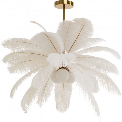 Pendant Lamp feathers white Kare Design