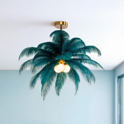 Pendant Lamp feathers green Kare Design