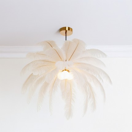 Pendant Lamp feathers white Kare Design