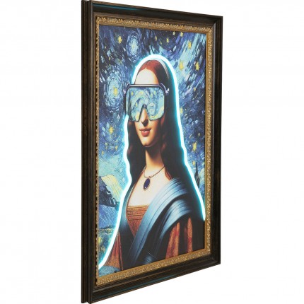 Canvas Picture LED lady 80x100cm Kare Design