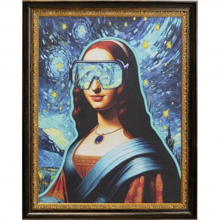 Canvas Picture LED lady 80x100cm Kare Design