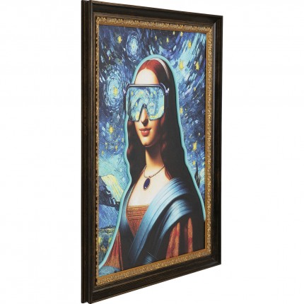 Canvas Picture LED lady 80x100cm Kare Design