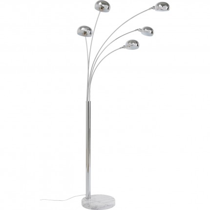 Lampadaire Lounge Five Fingers 201cm chromé Kare Design