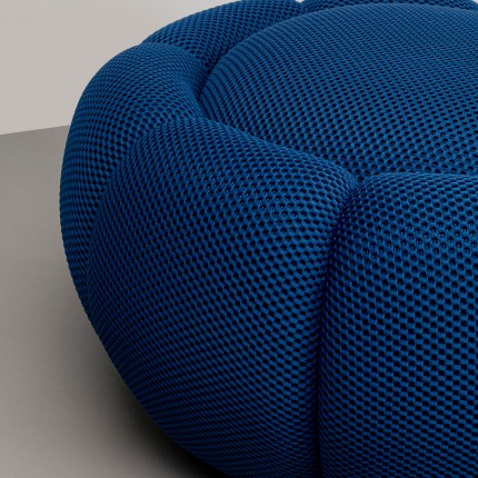 Pouf Peppo Bloom bleu Kare Design