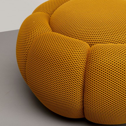 Pouf Peppo Bloom jaune Kare Design