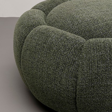 Pouf Peppo Bloom Melange vert Kare Design