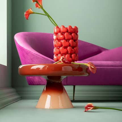 Vase coeurs rouges Kare Design