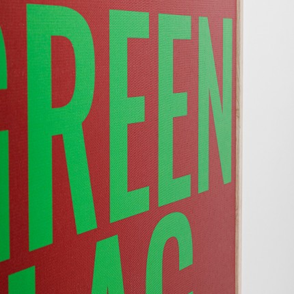 Framed Picture Green Flag 40x60cm Kare Design