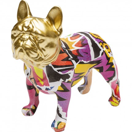 Deco gold bulldog graffiti Kare Design