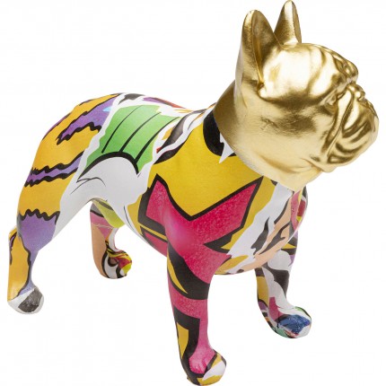 Deco gold bulldog graffiti Kare Design