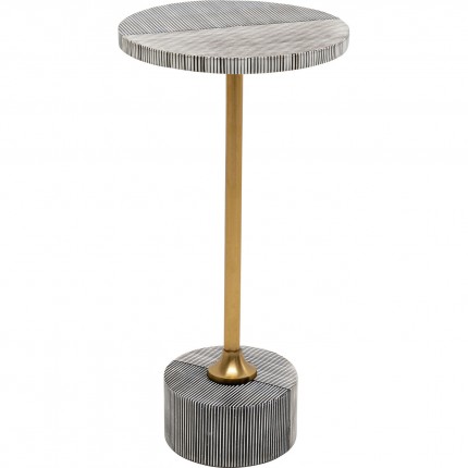 Side Table Domero Double Ø25cm black and white Kare Design