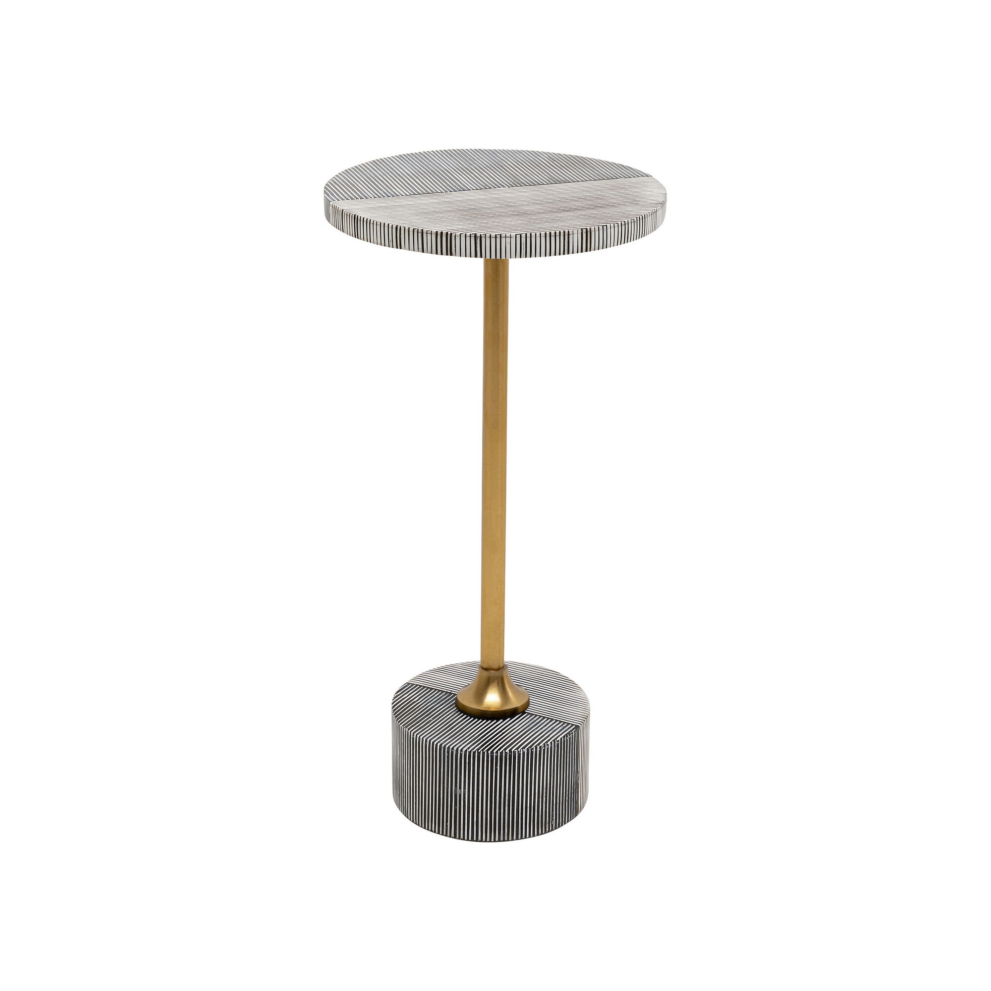 Table d'appoint Domero Double 25cm noire et blanche Kare Design