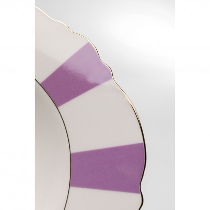 Assiettes creuses Harlequin 23cm violettes set de 6 Kare Design