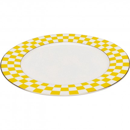 Assiettes Harlequin 27cm jaunes set de 6 Kare Design