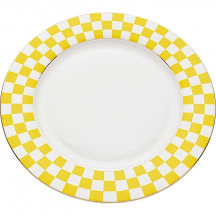 Assiettes Harlequin 27cm jaunes set de 6 Kare Design