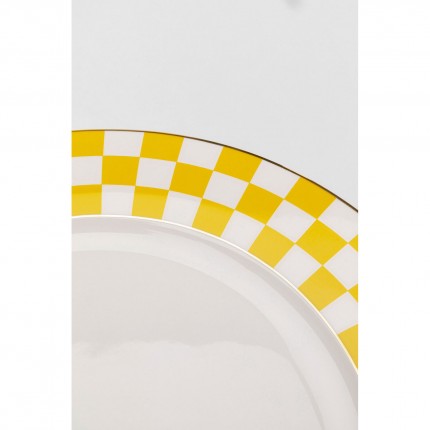 Assiettes Harlequin 27cm jaunes set de 6 Kare Design