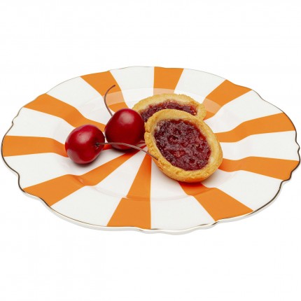 Assiettes Harlequin 22cm oranges set de 6 Kare Design