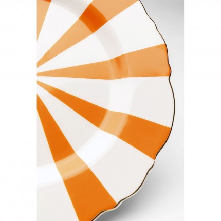 Assiettes Harlequin 22cm oranges set de 6 Kare Design