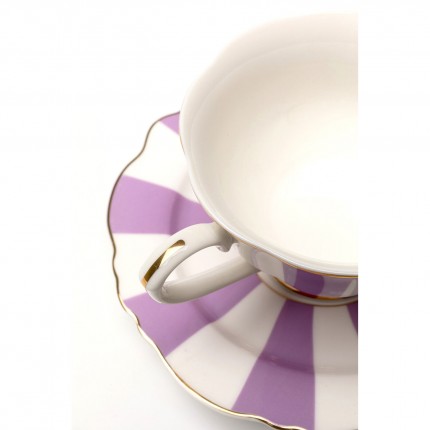 Tasses à café Harlequin violettes set de 6 Kare Design