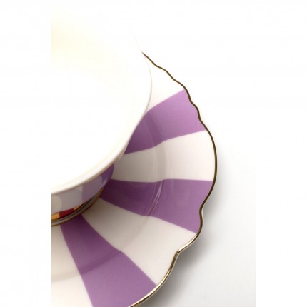 Tasses à café Harlequin violettes set de 6 Kare Design