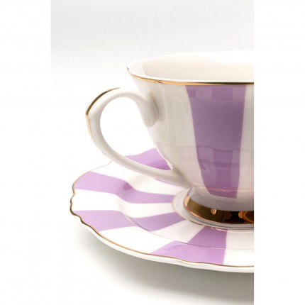 Tasses à café Harlequin violettes set de 6 Kare Design